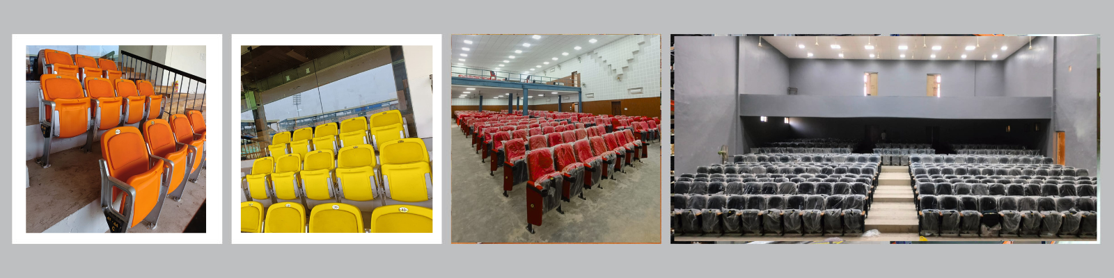 Tip-up auditorium chairs